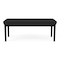 Lesro Lenox Steel 2 Seat Bench, Black Seat, Black Back, 45 W 21 L 18.5 H, Linette Vinyl Seat LS2001 - alternate 1